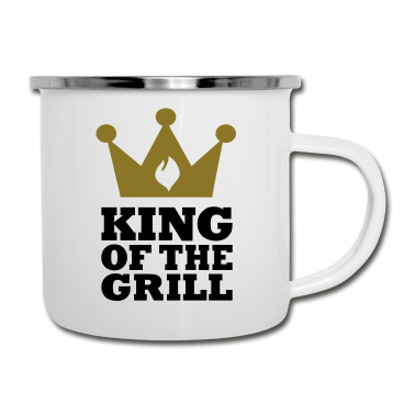 Grillen Emaille Tasse - Grillen