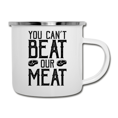 Grillen Emaille Tasse - Grillen