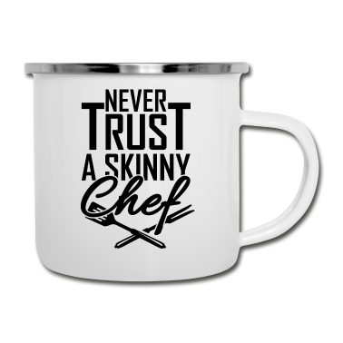 Grillen Emaille Tasse - Grillen