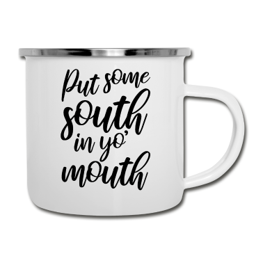 Grillen Emaille Tasse - Grillen