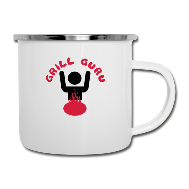 Grillen Emaille Tasse - Grillen