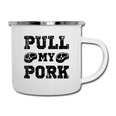 Grillen Emaille Tasse - Grillen