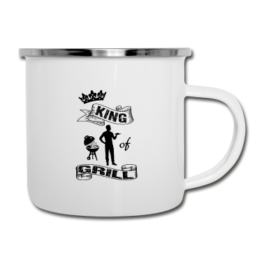 Grillen Emaille Tasse - Grillen