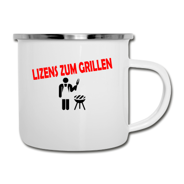 Grillen Emaille Tasse - GRILLEN