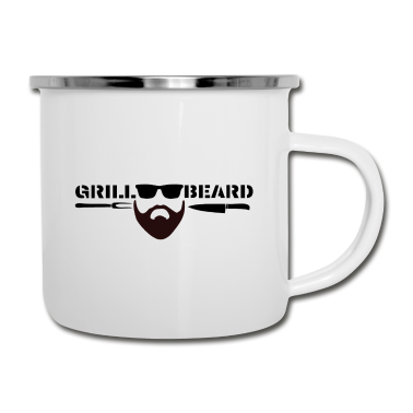 Grillen Emaille Tasse - GRILL