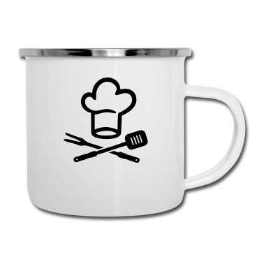 Grillen Emaille Tasse - Grillen