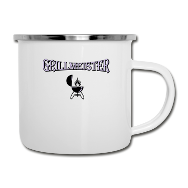 Grillen Emaille Tasse - Grill