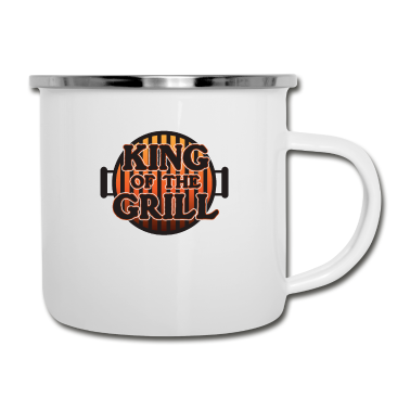 Grillen Emaille Tasse - GRILL