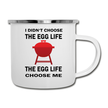 Grillen Emaille Tasse - Grillen Grill Grillfest Barbecue