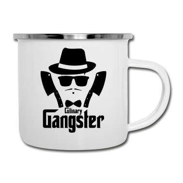 Grillen Emaille Tasse - Grillen Griller Grill BBQ Grillkohle Geschenkidee