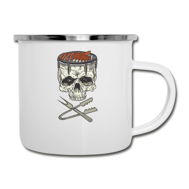 Grillen Emaille Tasse - BBQ Barbecue Grill Köche Smoker-Grills Griller