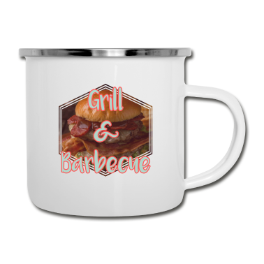 Grillen Emaille Tasse - Grillen