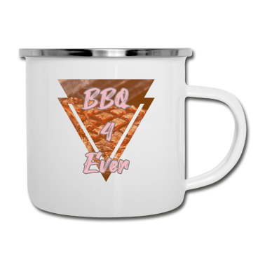 Grillen Emaille Tasse - Grillen