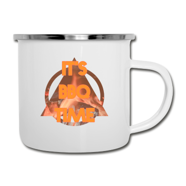 Grillen Emaille Tasse - Grillen