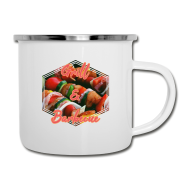 Grillen Emaille Tasse - Grillen