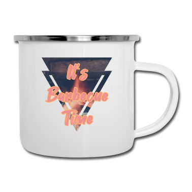 Grillen Emaille Tasse - Grillen