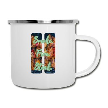 Grillen Emaille Tasse - Grillen