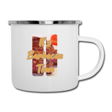Grillen Emaille Tasse - Grillen