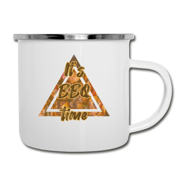 Grillen Emaille Tasse - Grillen