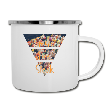 Grillen Emaille Tasse - Grillen