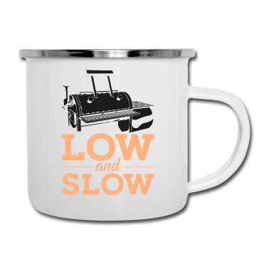 Grillen Emaille Tasse - Grill.