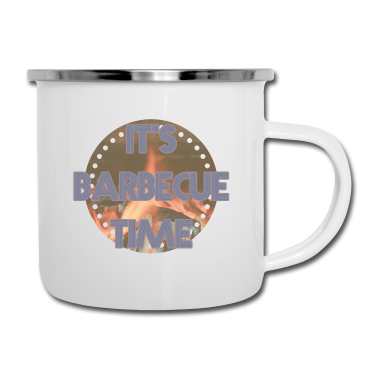 Grillen Emaille Tasse - Grillen