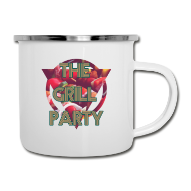 Grillen Emaille Tasse - Grillen