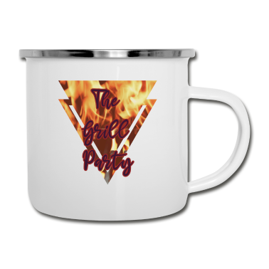 Grillen Emaille Tasse - Grillen