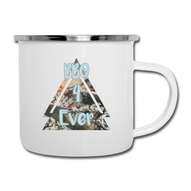 Grillen Emaille Tasse - Grillen