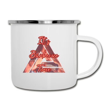 Grillen Emaille Tasse - Grillen