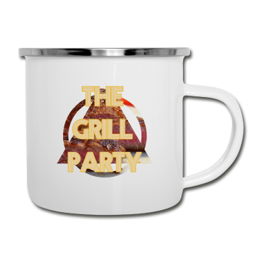 Grillen Emaille Tasse - Grillen