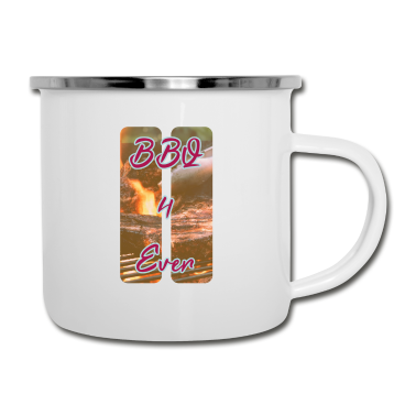 Grillen Emaille Tasse - Grillen