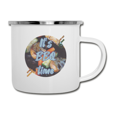 Grillen Emaille Tasse - Grillen