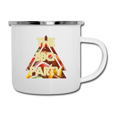 Grillen Emaille Tasse - Grillen