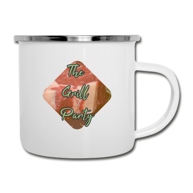 Grillen Emaille Tasse - Grillen