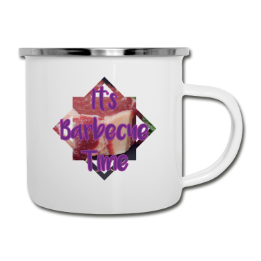 Grillen Emaille Tasse - Grillen