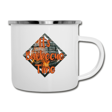 Grillen Emaille Tasse - Grillen