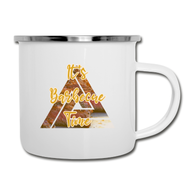 Grillen Emaille Tasse - Grillen