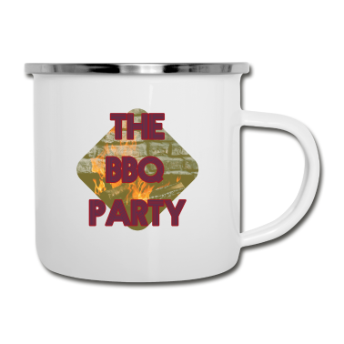 Grillen Emaille Tasse - Grillen