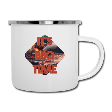 Grillen Emaille Tasse - Grillen