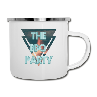 Grillen Emaille Tasse - Grillen