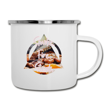 Grillen Emaille Tasse - Grillen