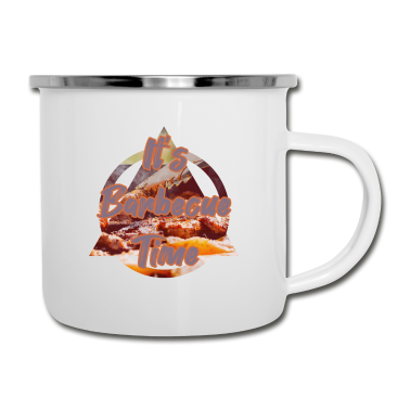 Grillen Emaille Tasse - Grillen