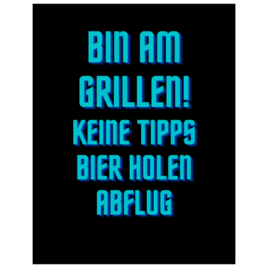 Motiv bin am grillen