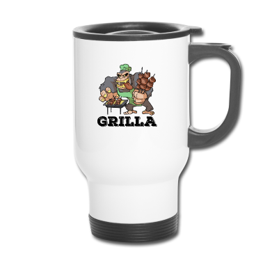 Grillen Thermobecher - Grill BBQ Smoker Grillen Gorilla Spruch Griller