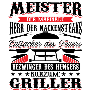 Motiv Griller Grillen lustig