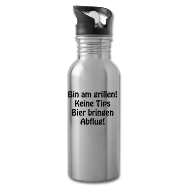 Grillen Trinkflasche - bin am grillen