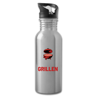 Grillen Trinkflasche - Der will nur Grillen
