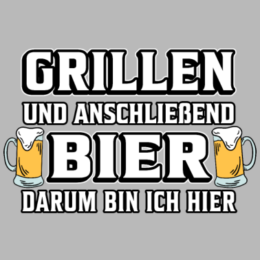 Motiv Grillen und anschließend Bier Griller Grill saufen