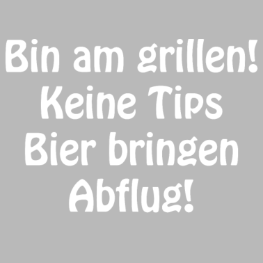 Motiv bin am grillen